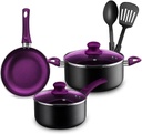 Chef'S Star Pots and Pans Set Nonstick, Kitchen Cookware Sets, Aluminum Cooking