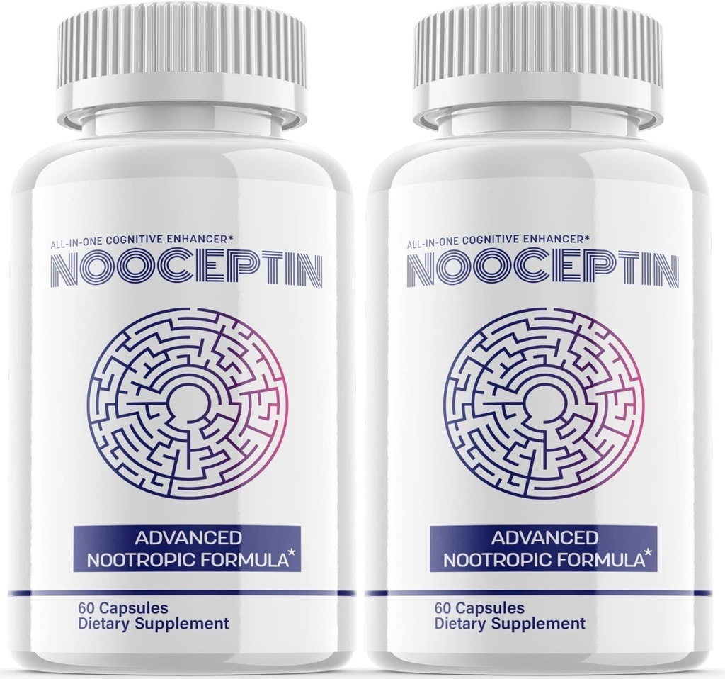 (2 Pack) Nooceptin Nootropic Supplement - Brain Productivity Support - 120 Caps