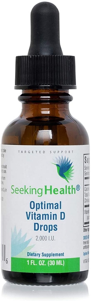Seeking Health - Optimal Vitamin D Drops - Liquid Vitamin D - High Potency - 2,0