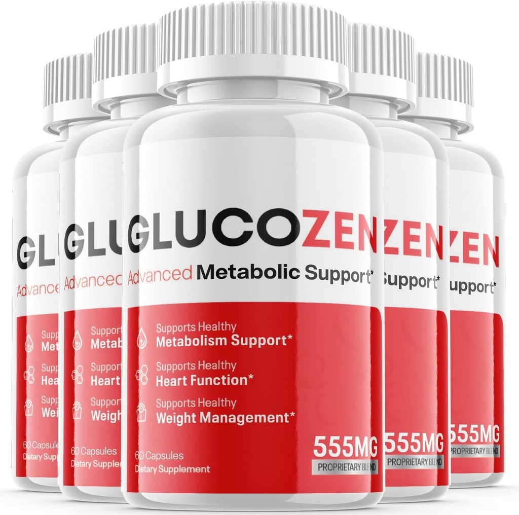 (5 Pack) Glucozen, Glucozen Capsules, Glucozen Advanced Formula Supplement Pills