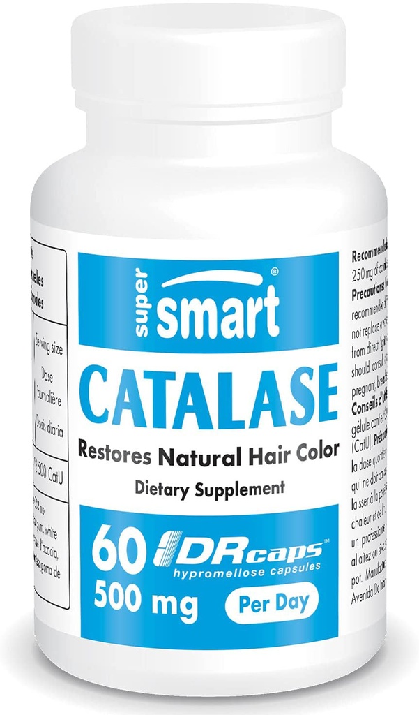 Supersmart - Catalase 500 Mg per Day - Natural Enzyme - anti Aging - Increase Lo