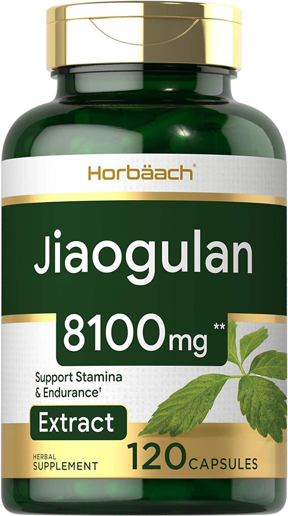 Jiaogulan Capsules | 900 Mg | 120 Count | Gynostemma Pentaphyllum Herbal Extract