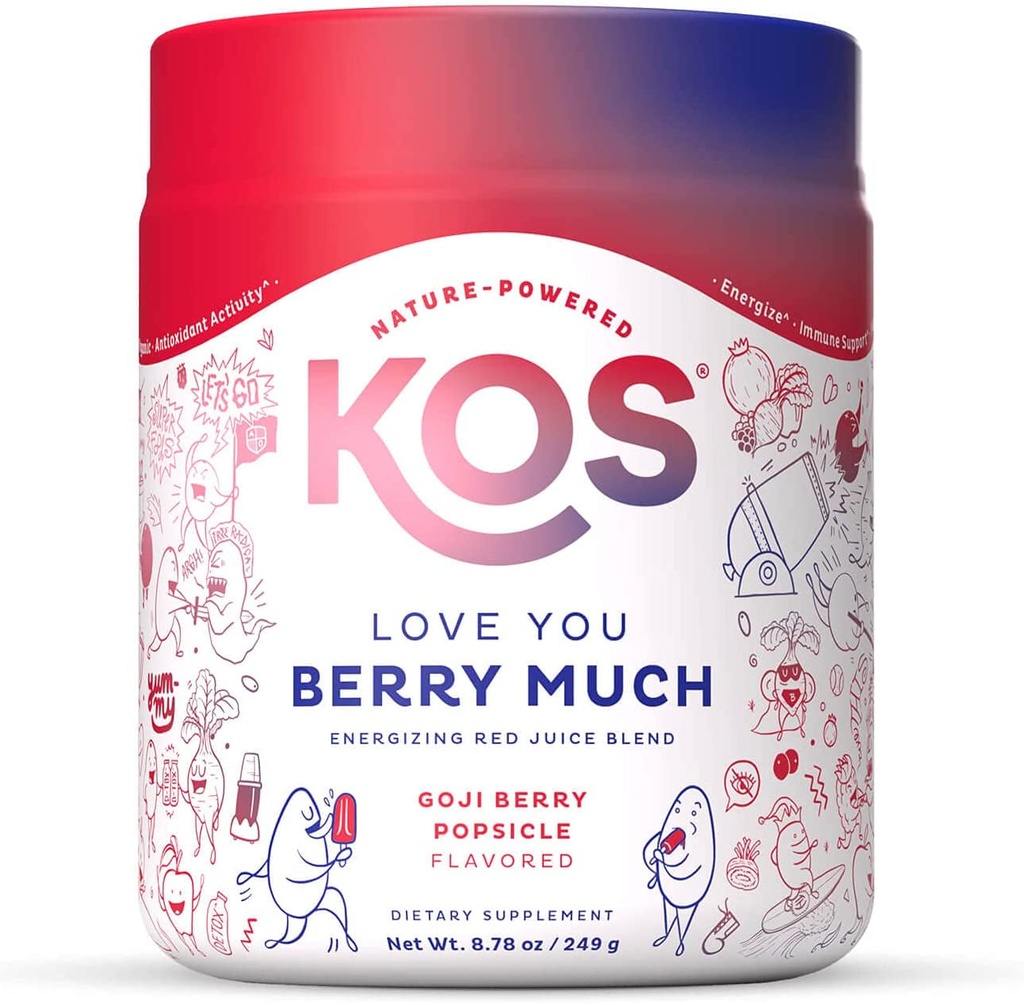 KOS Organic Reds Blend | Amazing Tasting Red Juice Powder Energy Blend | Hydrati