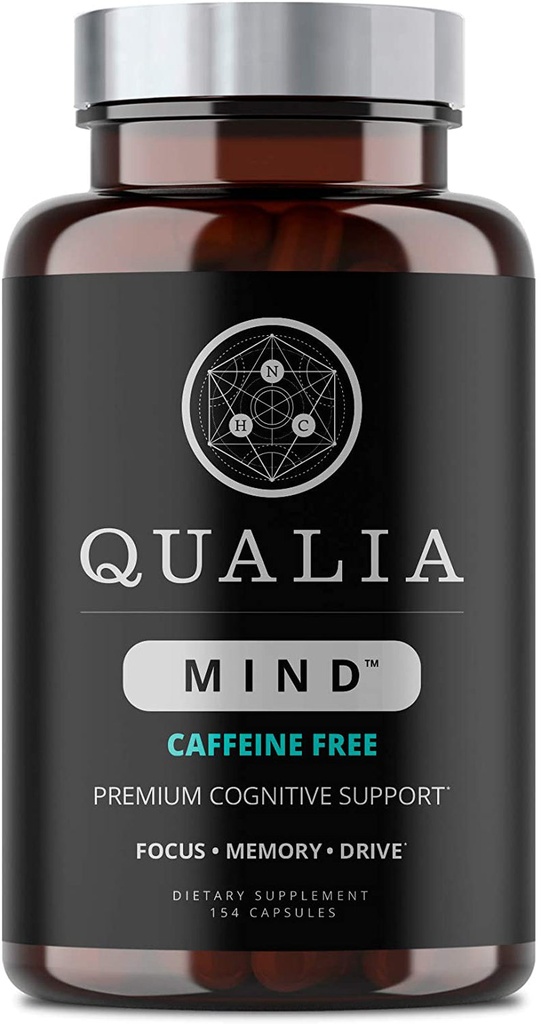 Qualia Mind Caffeine-Free Nootropics | Top Brain Supplement for Memory, Focus, M