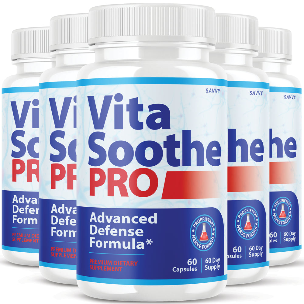 Vita Soothe Pro Supplement Vitasoothe Soothepro Nerve Support (5 Bottles 300 Cap