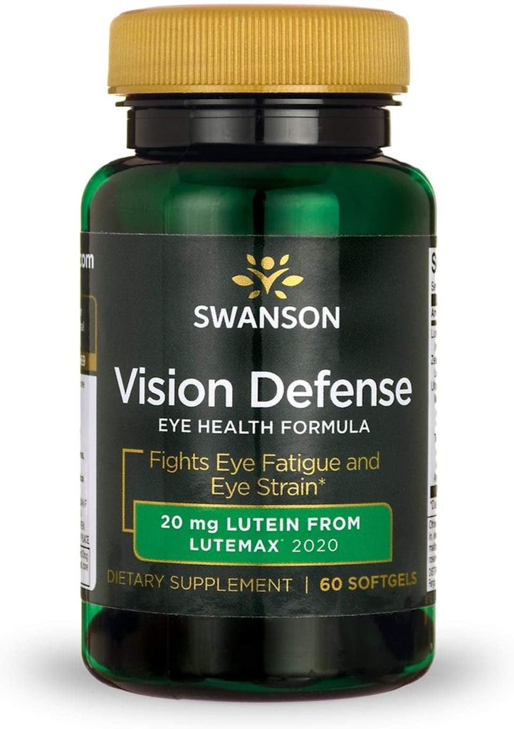 Swanson Vision Defense Antioxidant Vision Health Supplement Lutein Zeaxanthin As