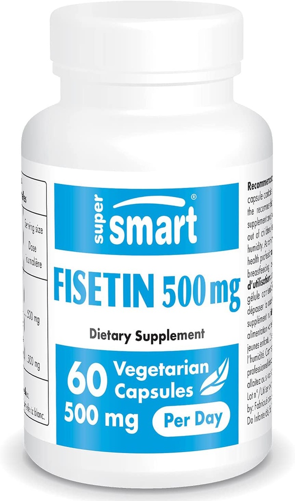 Supersmart - Fisetin 500 Mg - Rhus Succedanea Extract - Powerful & 100% Natural