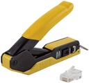 Klein Tools Data Cable Crimper & Modular Plug CAT6 50Pk Tool Kit Instal 2 Pc