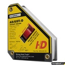Strong Hand Tools, Heavy Duty, Adjust-O Magnet Square, 160 Lbs, On/Off Switches