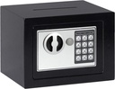 Jssmst Small Safe Box, 0.17CF Mini Safe Kids Safe Box for Home Office, Personal