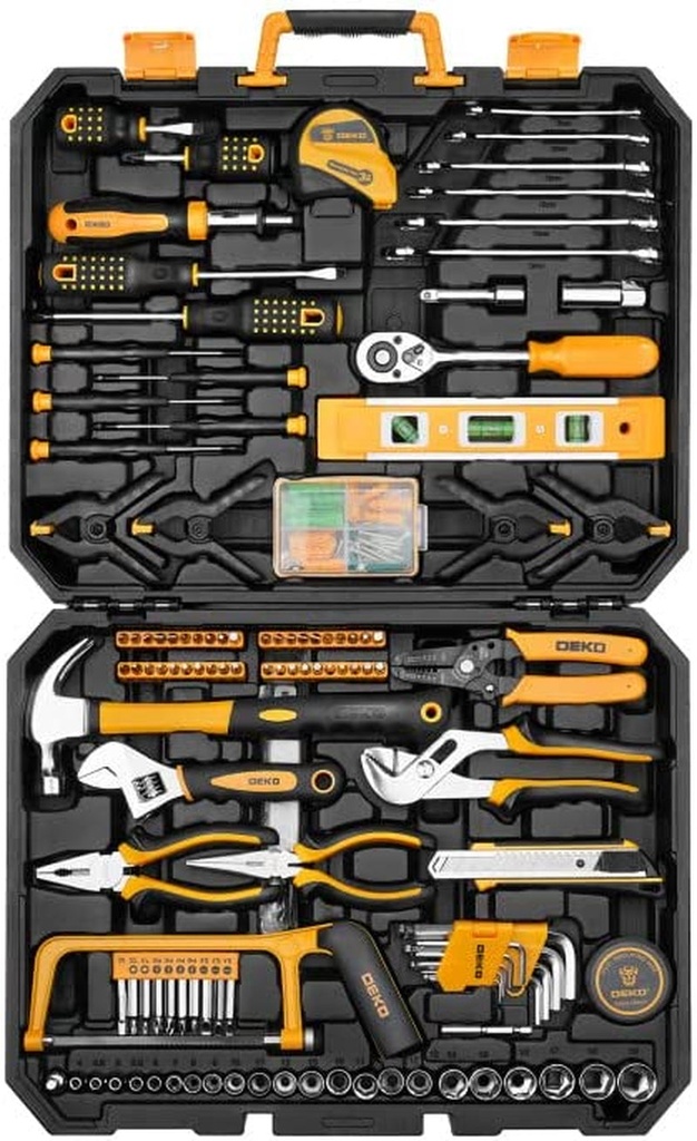 DEKOPRO 168 Piece Socket Wrench Auto Repair Tool Combination Package Mixed Tool