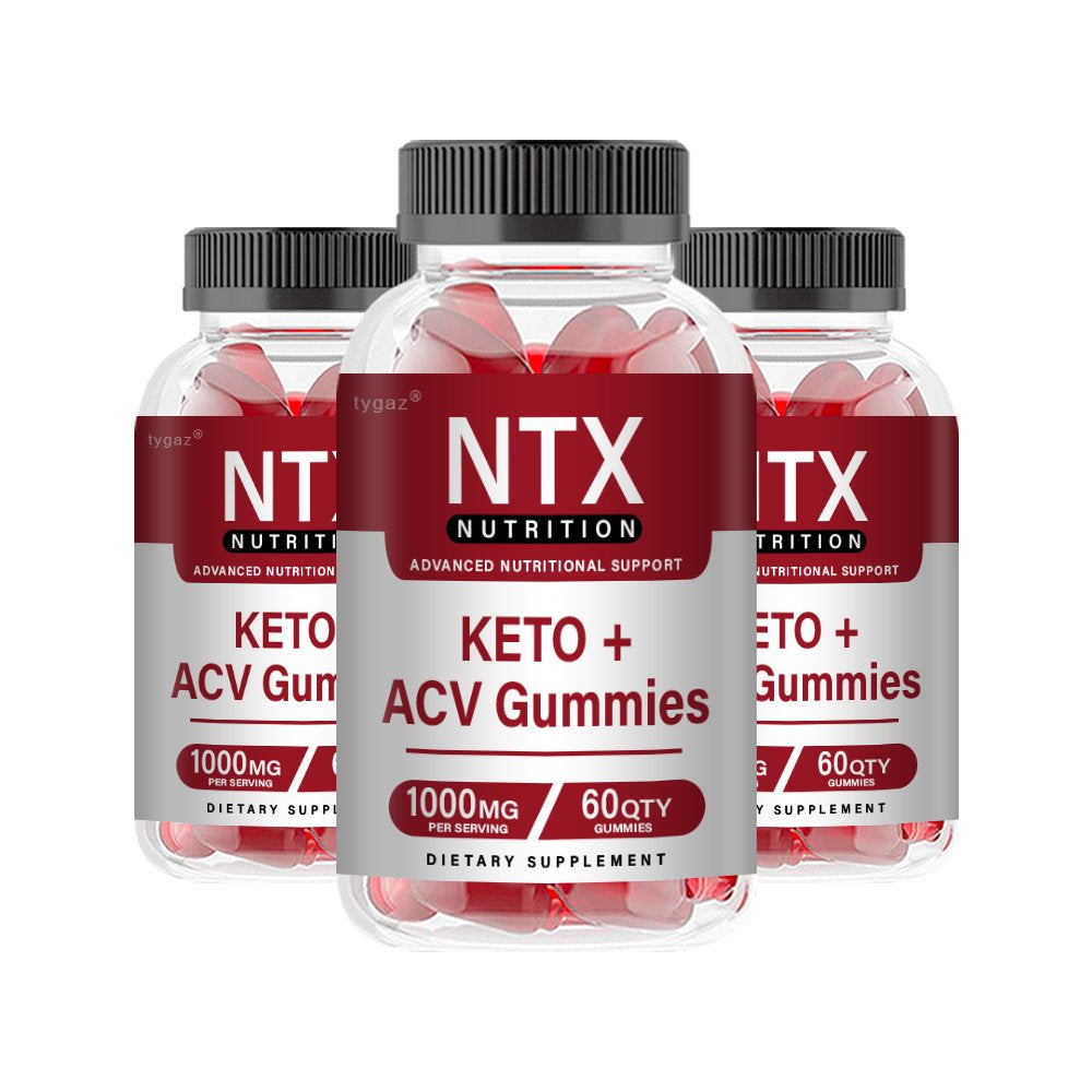 (3 Pack) NTX Gummies - NTX Nutrition, Advanced Nutritional Support Keto + ACV Gu