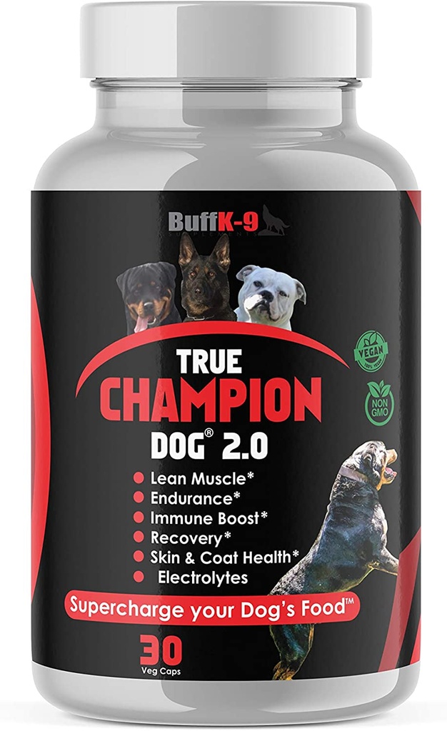 True Champion Dog 2.0 Complete Dog Muscle Builder Supplement, Vet & Nutritionist