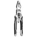 6-In-1 Linesman Pliers, 8.5" Multipurpose Combination Pliers with Wire Stripper/Crimper/Cutter Function, Heavy Duty Side-Cutting Pliers for Crimping, Stripping, Shearing, Screwing
