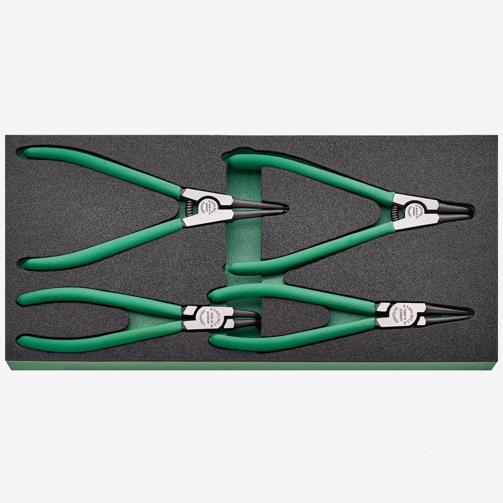 Stahlwille TCS 10 821/4 Circlip Pliers Set in Foam Inlay, 5 Pieces