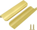 Goldenwarm Edge Finger Pull Cabinet Handles 13 Inch Black for Sliding Doors Cabinet Hardware Pulls and Handles