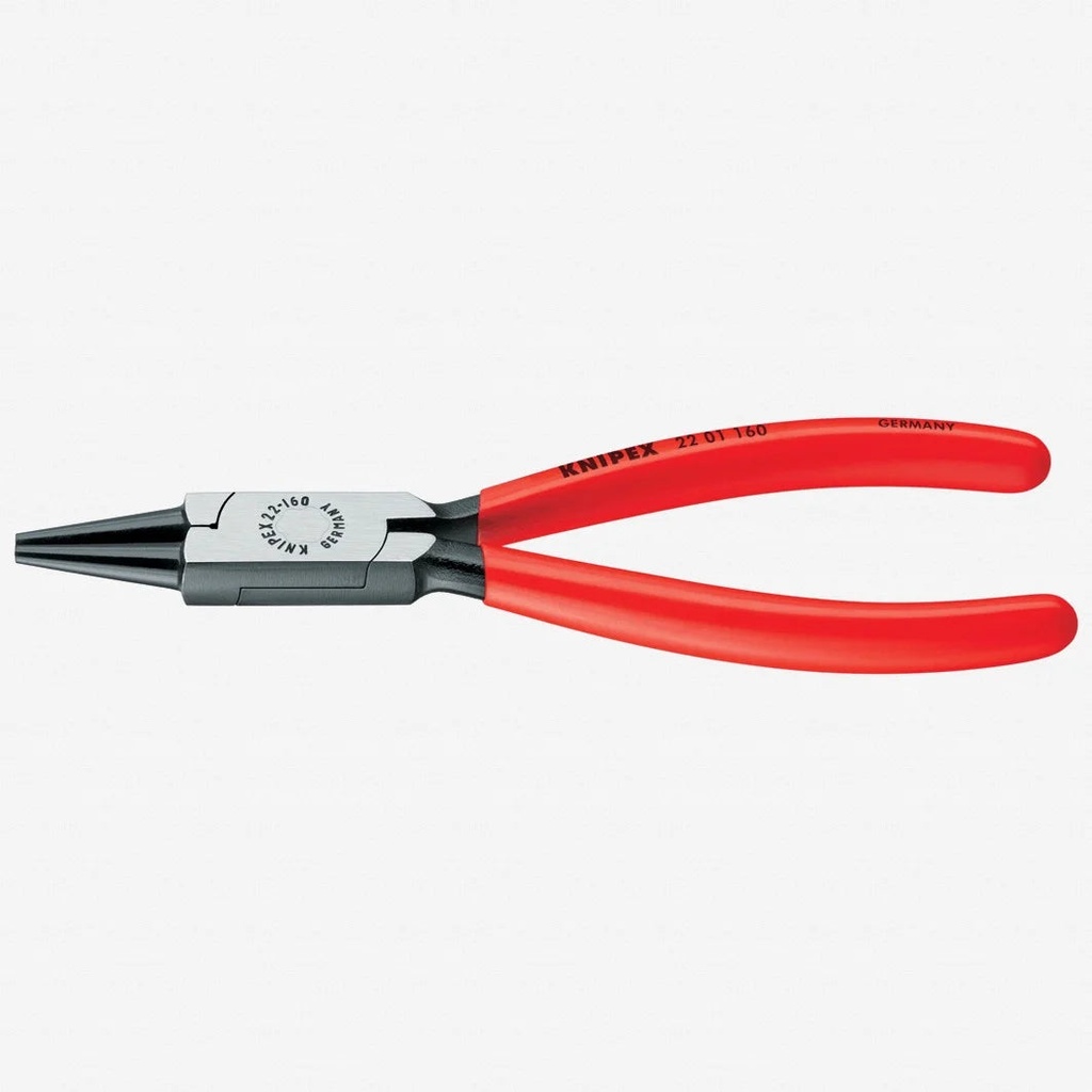 Knipex 5" round Nose Pliers - Plastic Grip