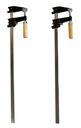 Set of 2 - 30" Steel Bar Clamp with Metal Ratcheting System and Quick Release Suitable for a Wide Range of Woodworking and Metalworking