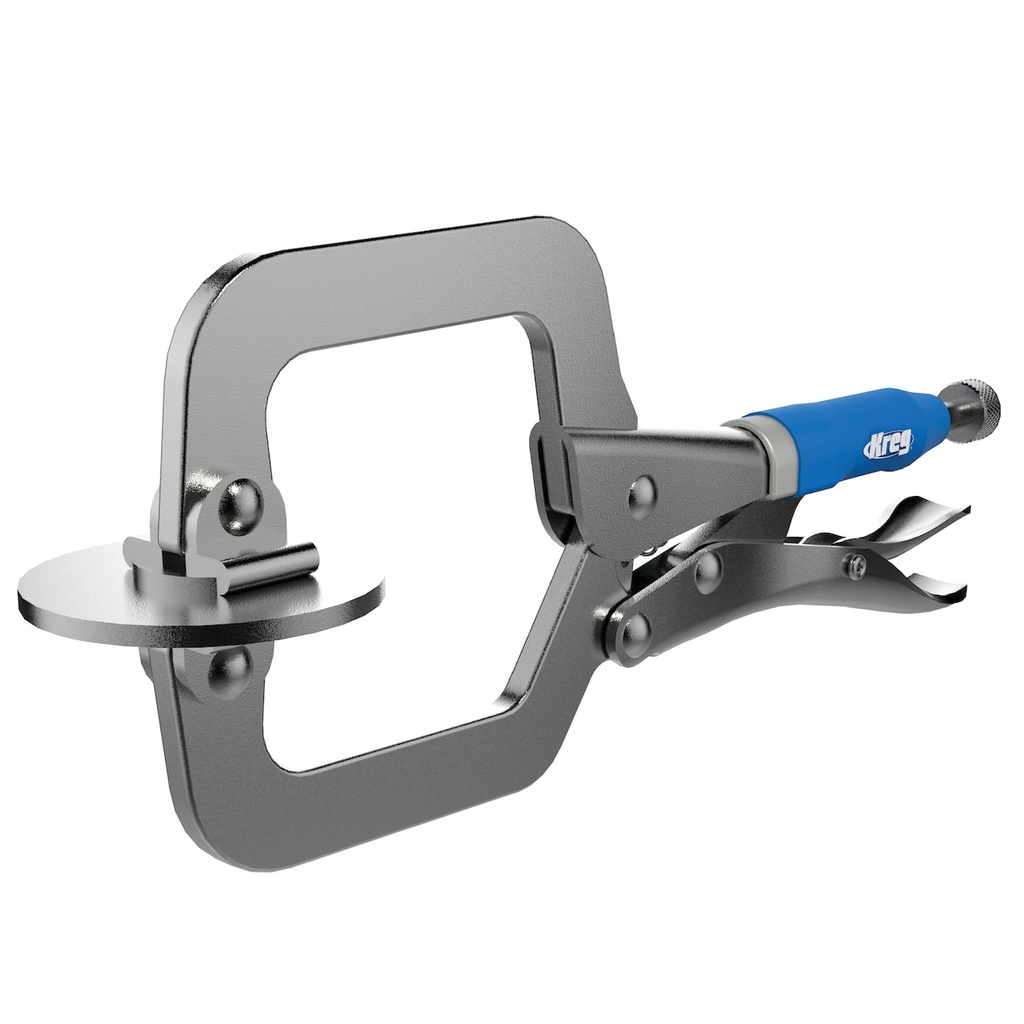 Kreg KHC-MICRO Tool Classic Face Clamp, Metal, Silver, 2-1/4" X 2"