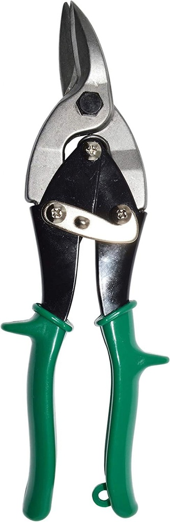 Heavy Duty Straight and Right-Cut Aviation Tin Snips Metal Cutter, 10 Inch Overall Length with Comfort Grip Handle
