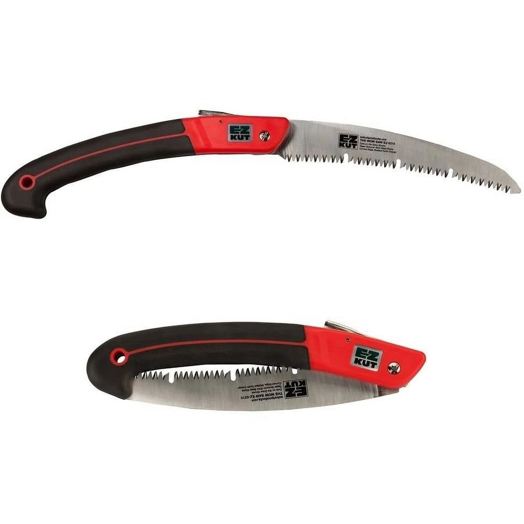 EZ KUT Wow Folding Saw 10 Inch - Foldable Hand Saw for Trees and Wood Cutting Folding Camping Saw Small - Folding Pruning Saw for Tree Trimming Pruning Knife Folding Bone Saw Hunting Pocket Saw Steel