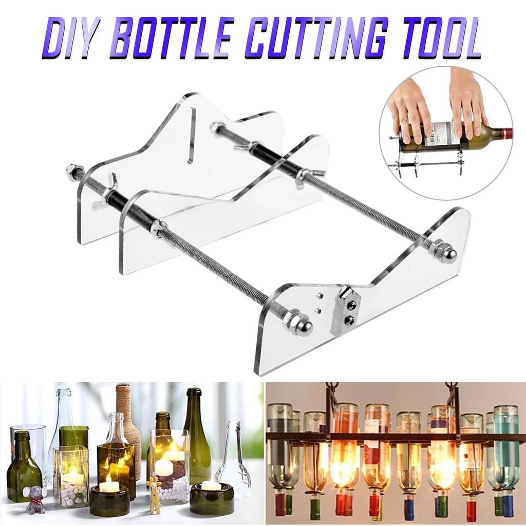 Mesase Glass Bottle Cutter, Glass Cutting Tools Kits, Glass Cutter for Bottles DIY Machine for DIY Glass Cutter for Bottles - Beer & Wine Bottle Cutter Tool