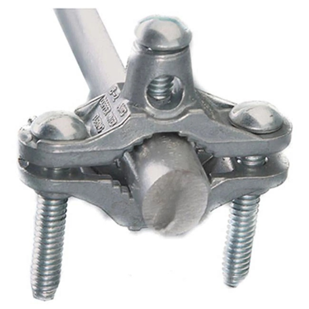 GROUND ROD CLAMP SILVER 6X4 INCH