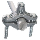 GROUND ROD CLAMP SILVER 6X4 INCH