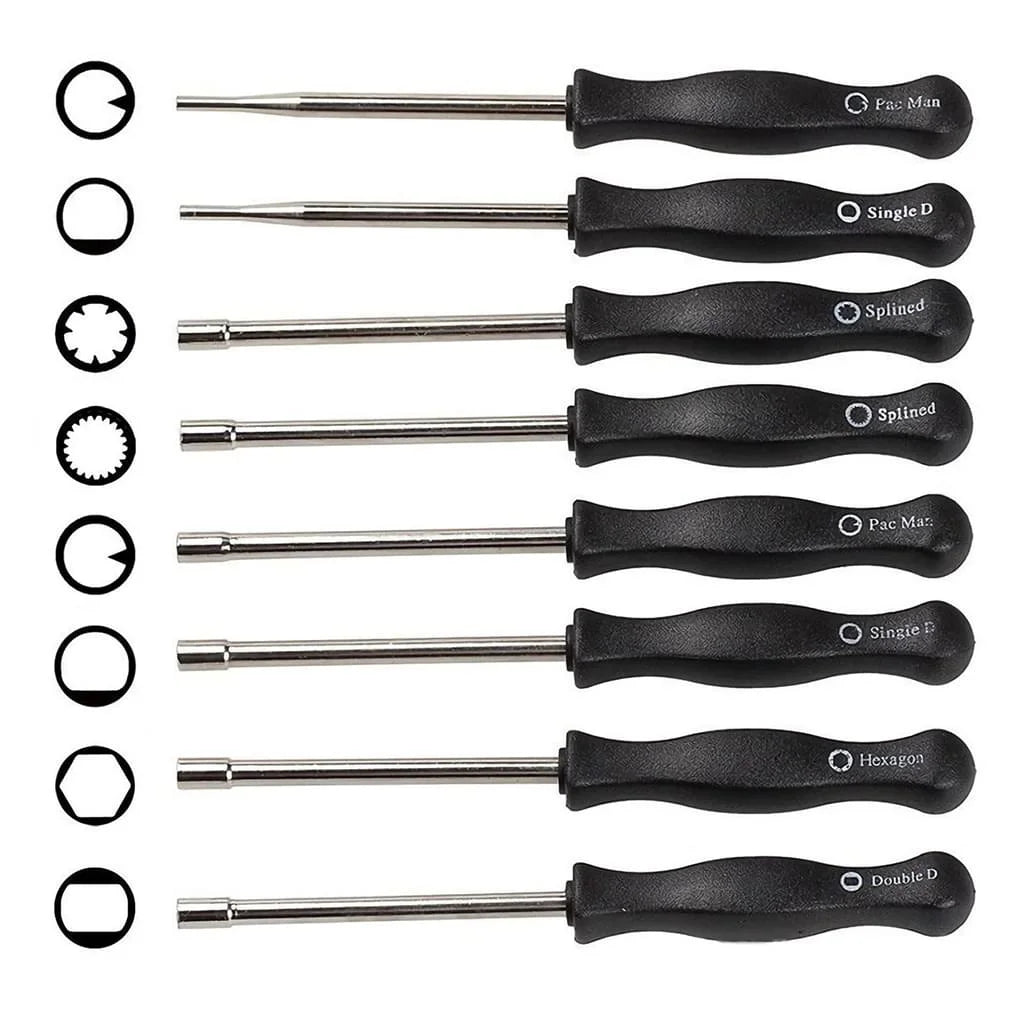 8 Pcs Carburetor Adjustment Tool Kit for Common 2 Cycle Carburator Adjusting Small Engine Carb Stihl Carburetor Adjustment Tool Chainsaw Trimmer Blower Parts for Husqvarna Carb Adjusting Tool