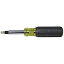 Klein Tools 32557 Multi-Bit Screwdriver / Nut Driver, Heavy Duty 10-In-1 with Interchangable Shafts and Ph, Sl, Sq, Hex Bits and Nut Drivers
