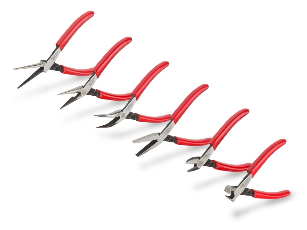 TEKTON Mini Pliers Set, 6-Piece (Needle Nose, Long Nose, Flat Nose, Cutting) | PMN99906