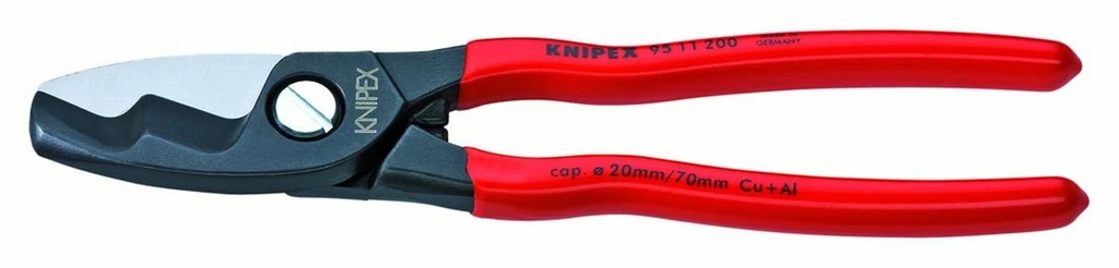 KNIPEX Tools 95 11 200, 8-Inch Cable Shears