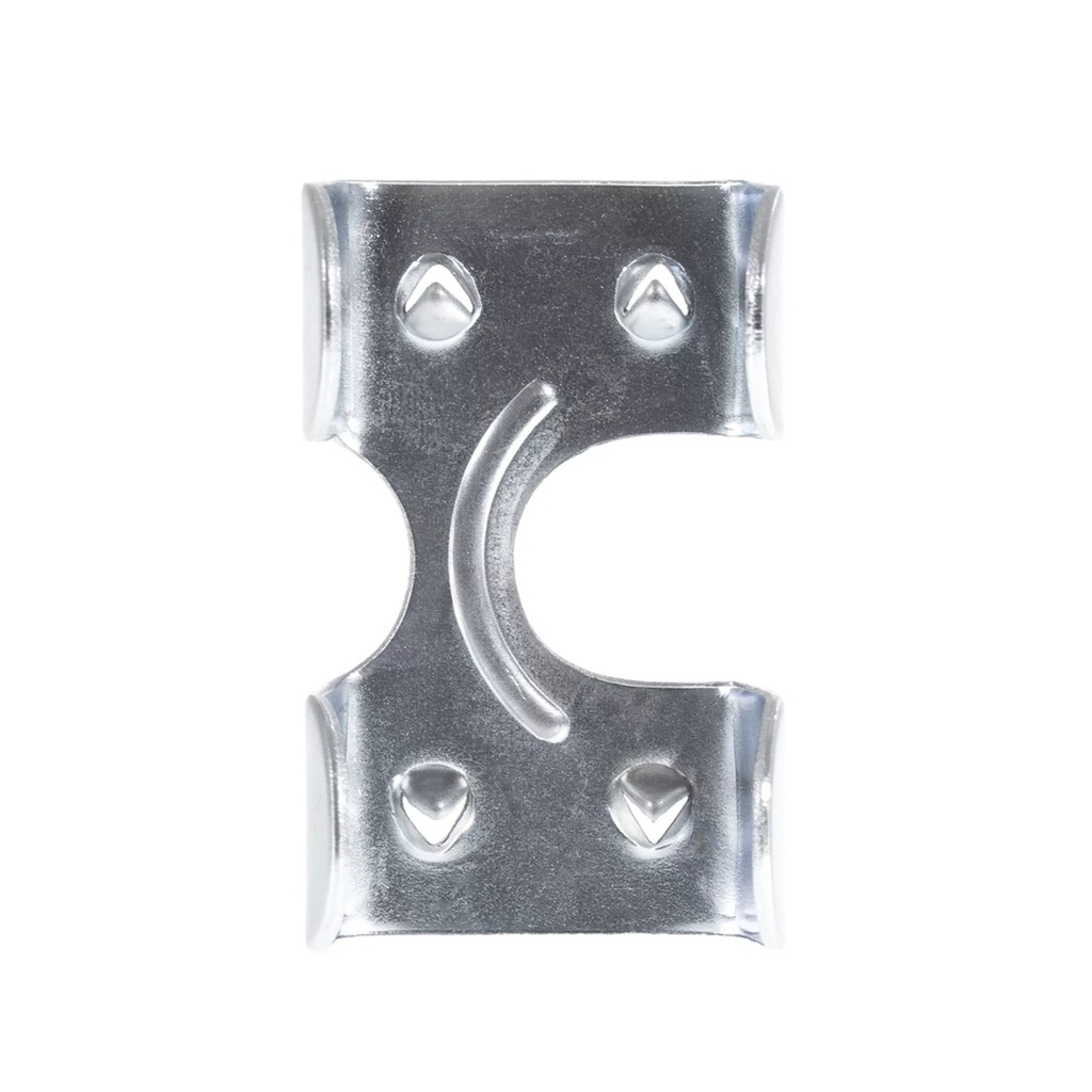 Heavy Duty Zinc Plated Double Rope Clamps for 3/8-Inch, 1/2-Inch, 5/8-Inch and 1-Inch Ropes Cords - Multiple Pack Sizes Available