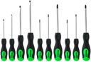 TOOLZILLA Magnetic Screwdriver Set - 10 Piece Phillips and Flathead Screwdrivers with Comfort Grip Handles