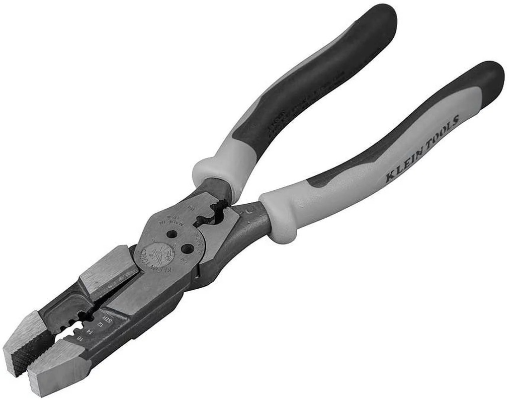 Klein Tools Strips 10-14 Solid and 12-16 Stranded Wire Ga. 8 In. L Crimper/Cutter/Stripper