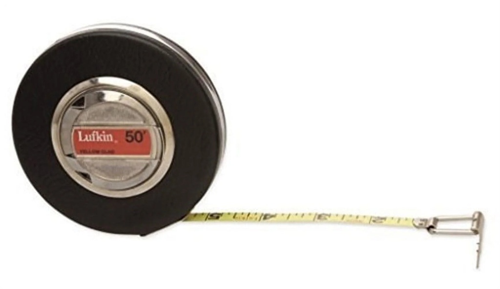 APEX TOOL GROUP 3/8" X 50' Yellow Clad Tape