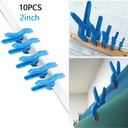 10Pcs 2In Spring Clamps Woodworking Tools Plastic Nylon Grip Cramps Jaw Opening