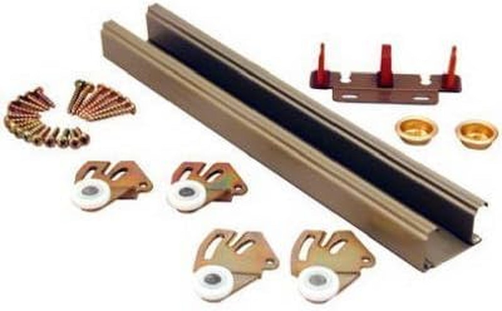 Bypass Door Hardware Set, 3/4 or 1-3/8-In., 6-Ft.