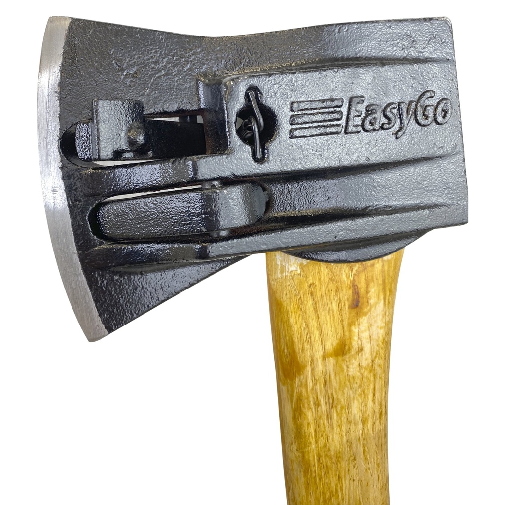 Chopper Wooden Axe - # 1 Splitting Maul Axe – Powerful Log Splitting Action – Spring Activated Levers Separate Wood – 6.25# Cast Iron Head – 32” Hickory Handle – Great for Camping, Wood Stoves and Fir