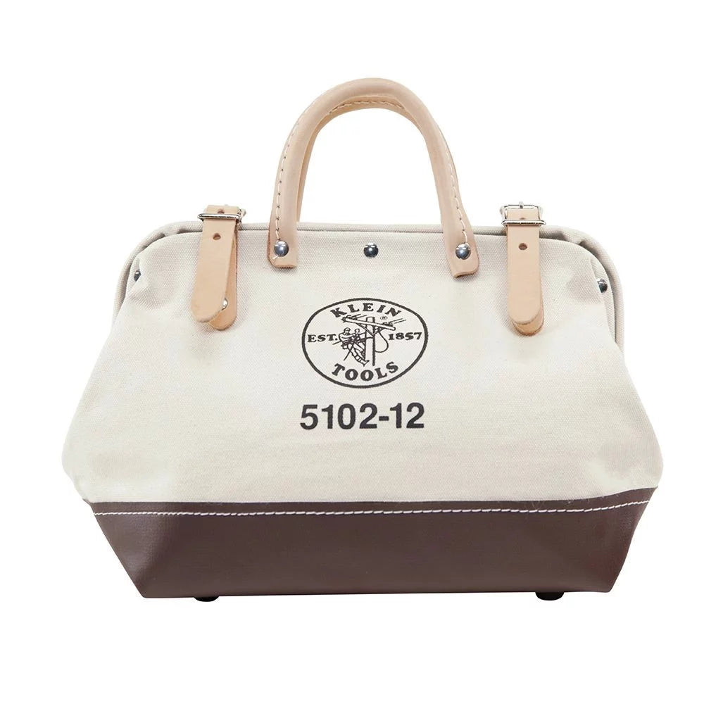 Klein Tools Canvas Tool Bag, 1 Compartment, 12 in X 6 in - 1 EA (409-5102-12)