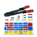 Boston Industrial Insulated Wire Terminals and Connectors Assortment 3-In-1 Wire Stripper, Cutter and Crimper Tool, 175-Piece Set