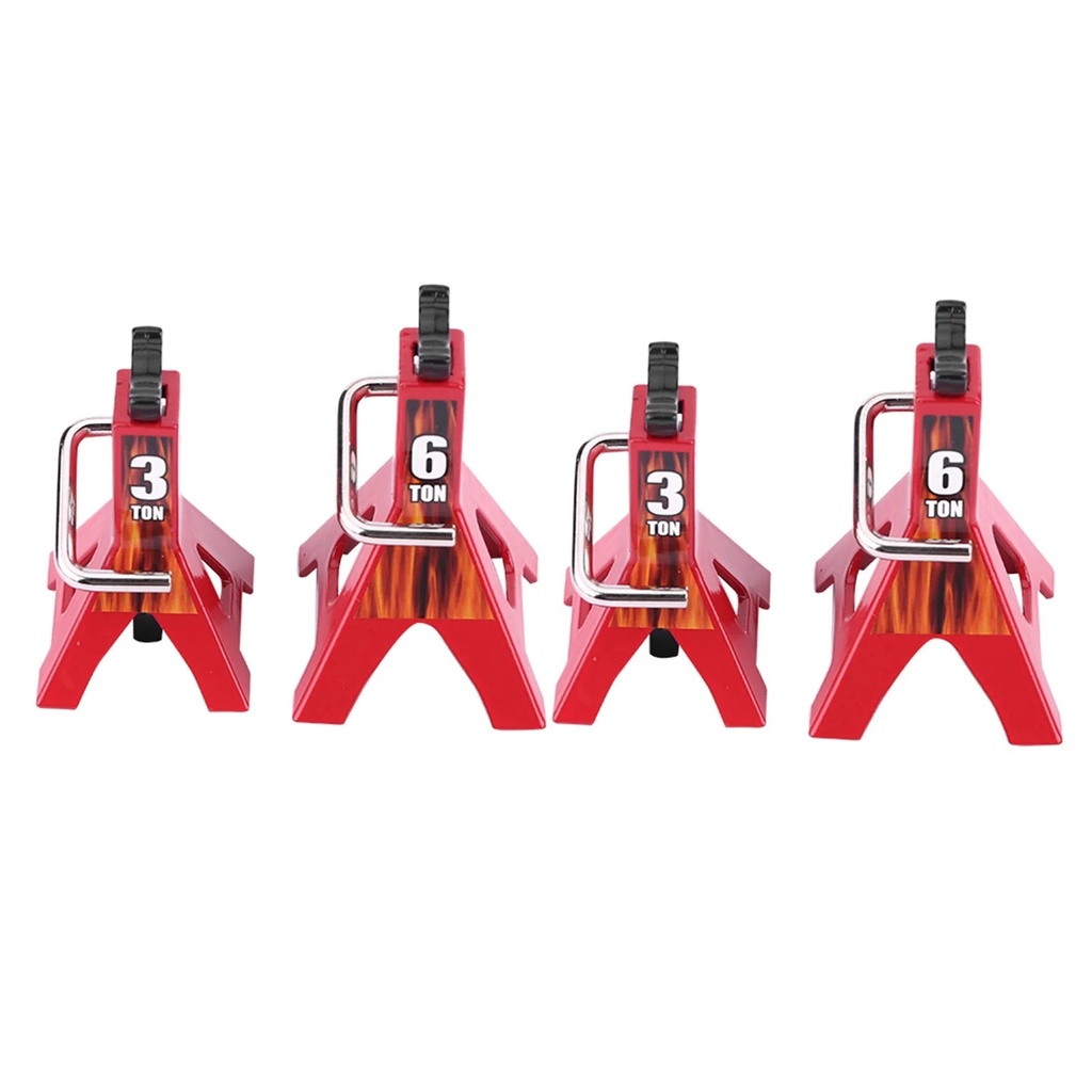 Mavis Laven 6 Ton Jack Stand,Metal 6 Ton 3 Ton Simulation Jack Stands for D90 Axial Wraith SCX10 1/10 RC Crawler Car, RC Lifting Jack