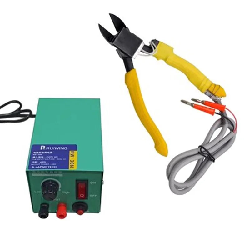 24V RW-200 Electric Heat Scissors Heat Nipper Side Cutter Diagonal Pliers Side Cutting Pliers