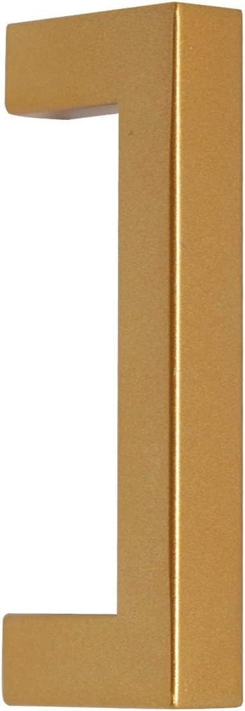 Probrico 3Inch(76Mm) Hole Centers Kitchen Handles Gold Square Bar Cabinet Pulls Drawer Handles Modern Stainless Steel Pulls Hardware for Cabinets Cupboard, 10 Pack