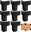 Pehciroe 8Pcs Workbench Brackets Kit with Screws, Heavy Duty Workbench Corner Bracket for DIY, Corner Brackets for Deck Edge Work Bench
