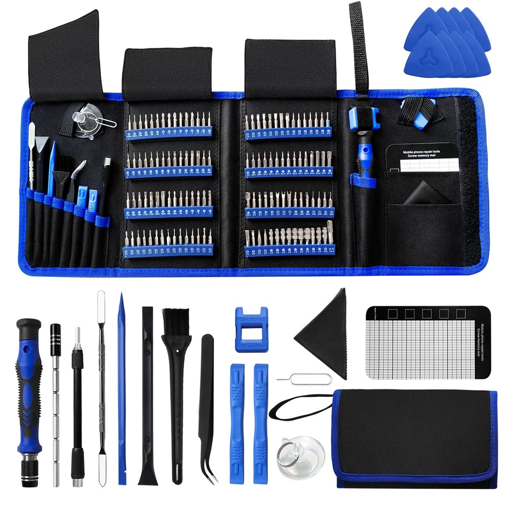 EFAITHFIX 142-Piece Precision Screwdriver with 120-Position Magnetic Hand Tool Set, Universal Home Repair Tool Set and DIY for Iphone, Ipad, Computer, Laptop, Macbook, Xbox, Game Console, Watch