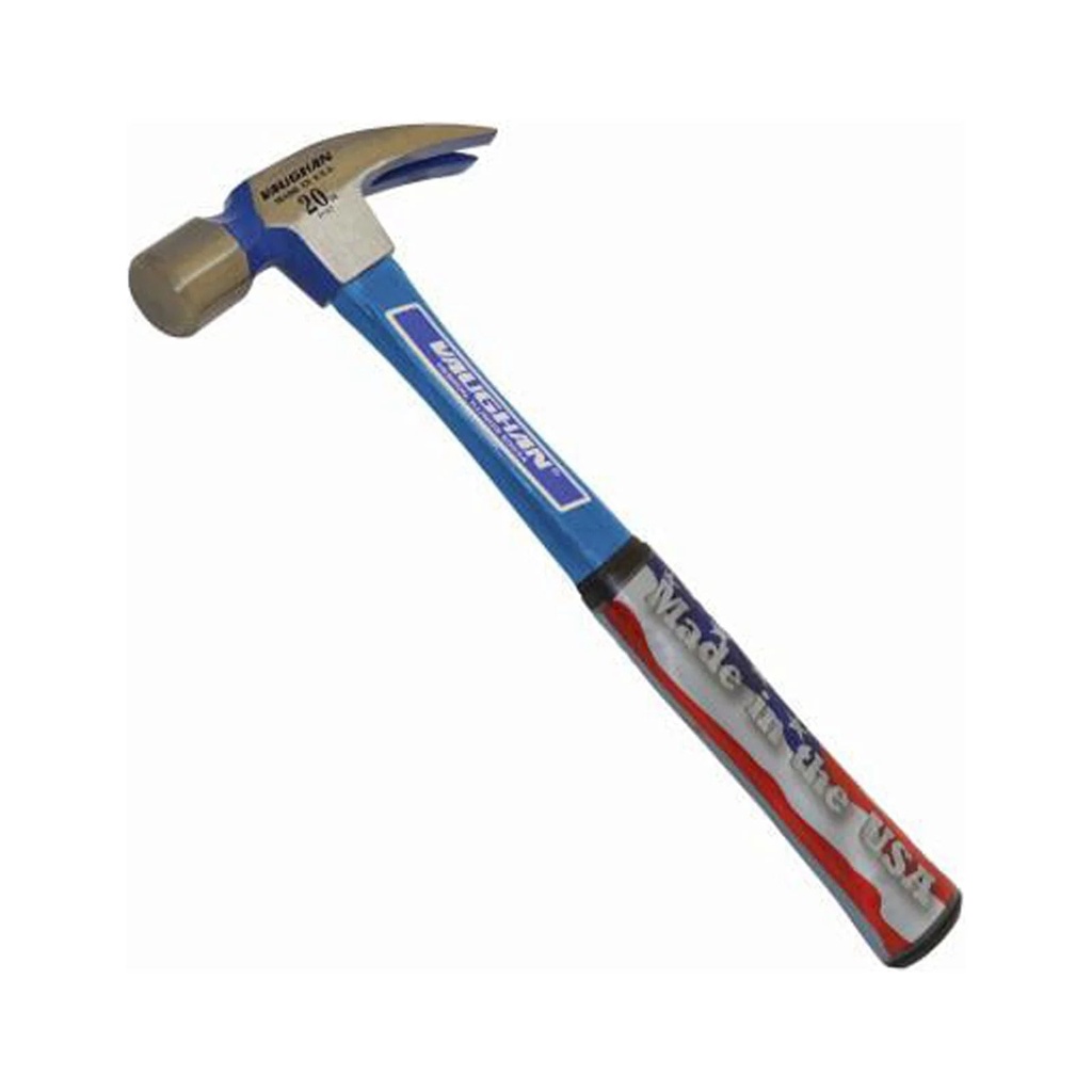 Vaughan 10508-FS999 20 Oz. Straight Claw Rip Hammer, 14 In. Fiberglass Tubular Handle - Quantity 4