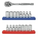 Hyper Tough 19 Piece 1/4 Inch Drive Ratchet and Socket Set, 43232