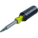 Klein Tools 32500 Multi-Bit Screwdriver / Nut Driver 11-In-1 Multi Tool, 8 Bits,
