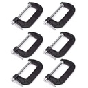 Wideskall 6" X 2.25" Inch Heavy Duty Malleable C Clamp Pack of 6